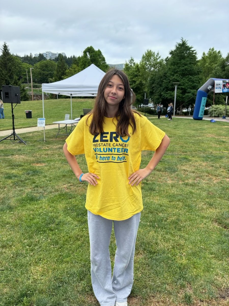 Devona volunteering at a ZERO Prostate Cancer event